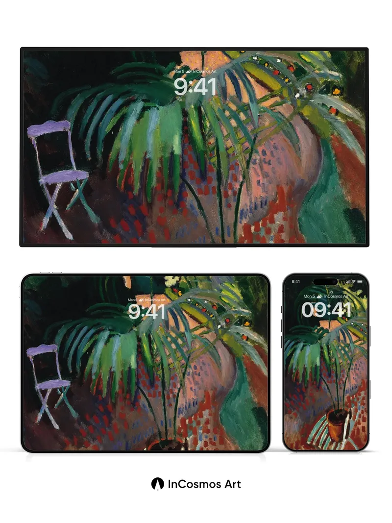 Lush Jungle Reverie Wallpaper with Matisse Touch