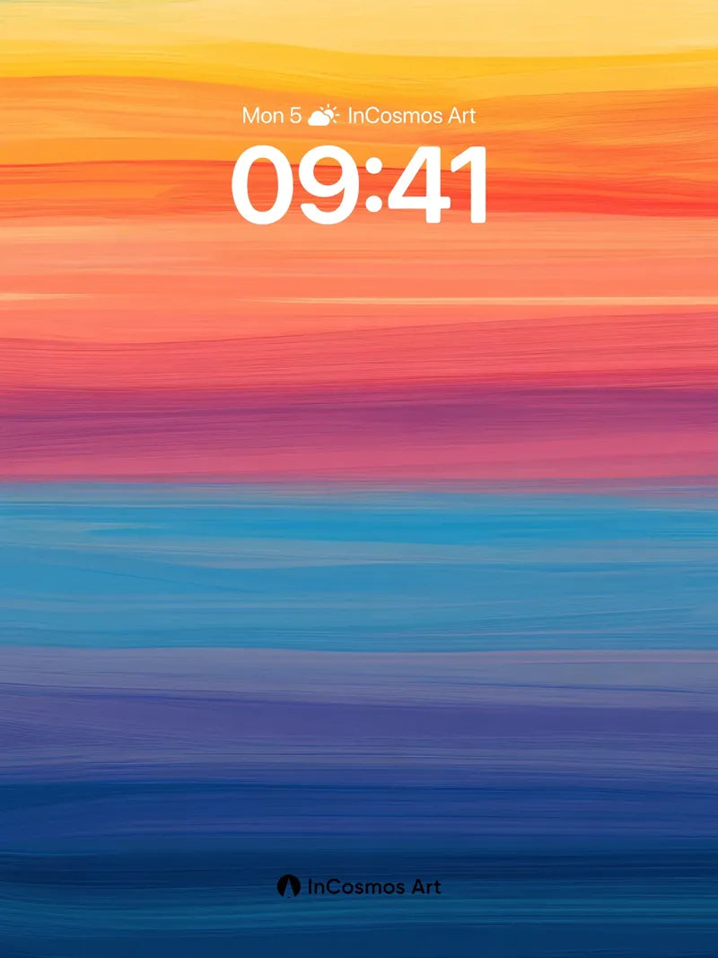 Serenity Horizon Wallpaper with Liquid Light