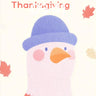 Playful Turkey Wallpaper with Autumn Leaves wallpaper for iPhone, iPad & Mac
