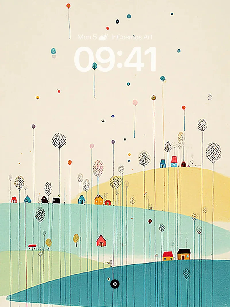 Minimalist Landscape Wallpaper 4K for iPhone Lock Screen wallpaper for iPhone, iPad & Mac