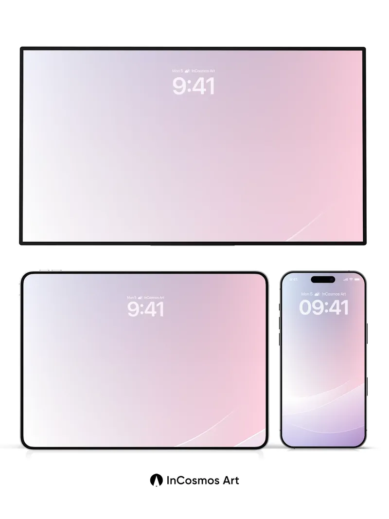 Serene Gradient Wallpaper with Whispering Lines