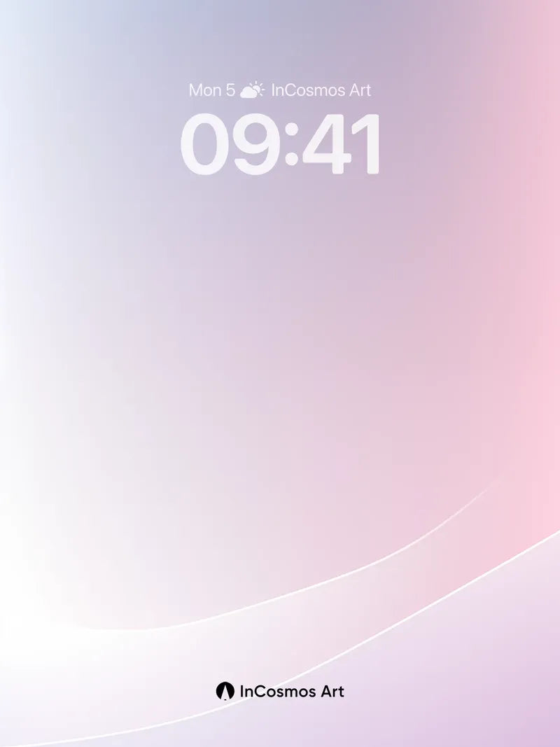 Serene Gradient Wallpaper with Whispering Lines