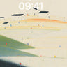 Minimalist Hillside Village Wallpaper Background