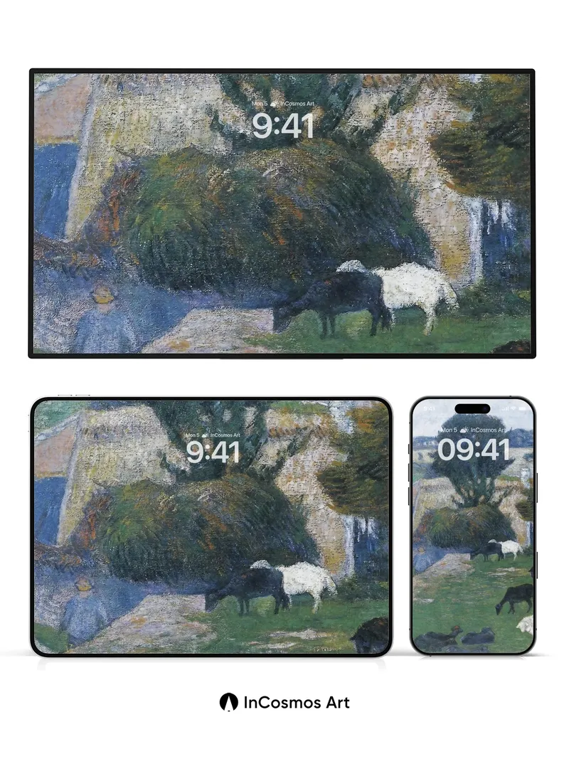 Pastoral Whisper Wallpaper with Dappled Light