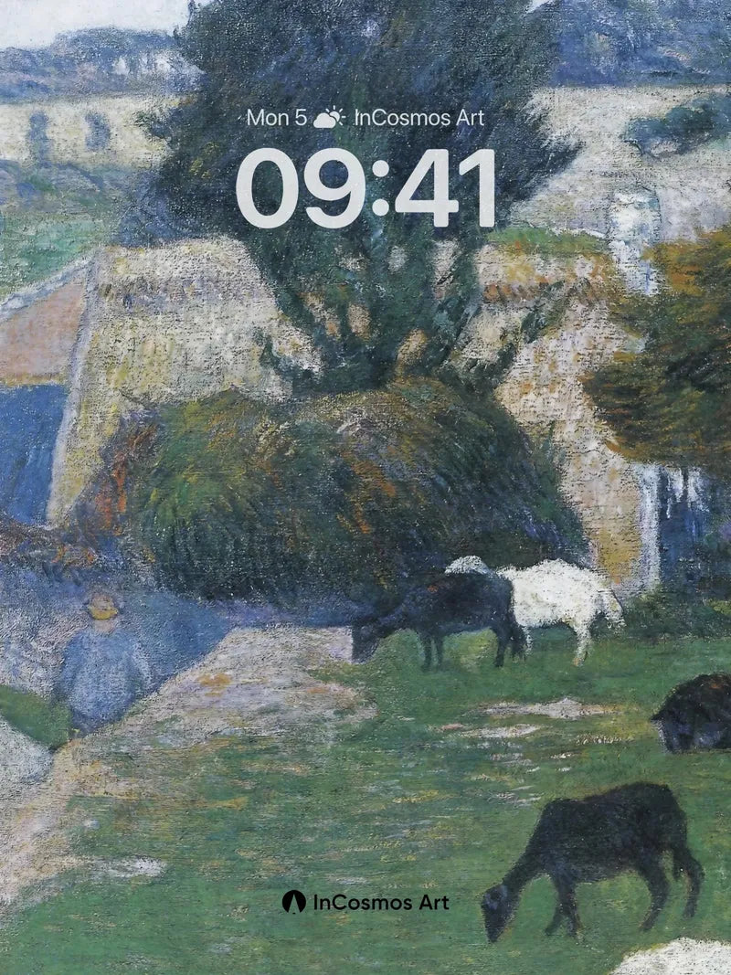 Pastoral Whisper Wallpaper with Dappled Light