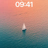 Serenity Sail Wallpaper with Gradient Horizon wallpaper for iPhone, iPad & Mac