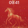Golden Gallop Wallpaper with Lunar Glow wallpaper for iPhone, iPad & Mac