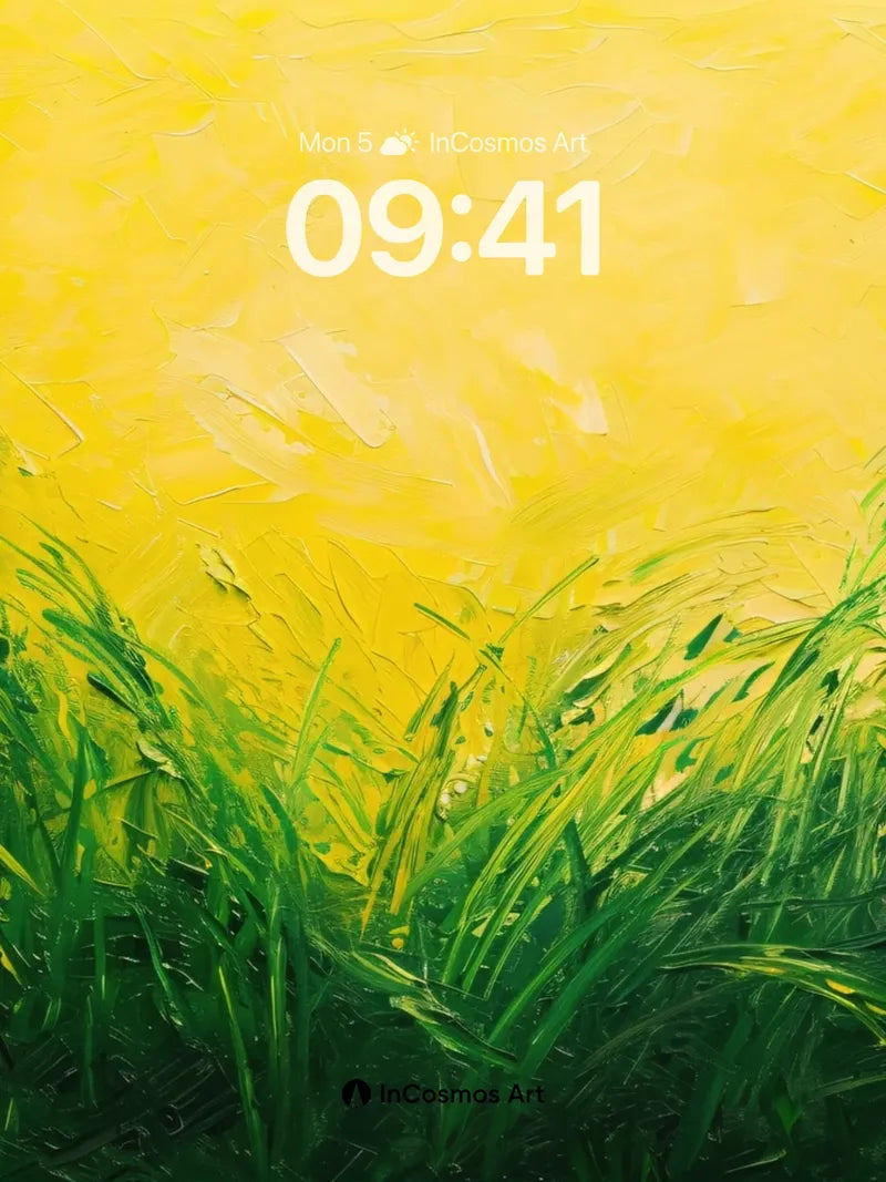 Golden Hush Wallpaper with Whispering Grass