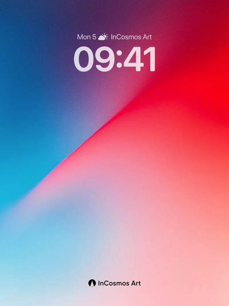 Crimson Pulse Wallpaper with Liquid Light