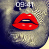Pop Art Pulse Wallpaper with Bold Lips wallpaper for iPhone, iPad & Mac