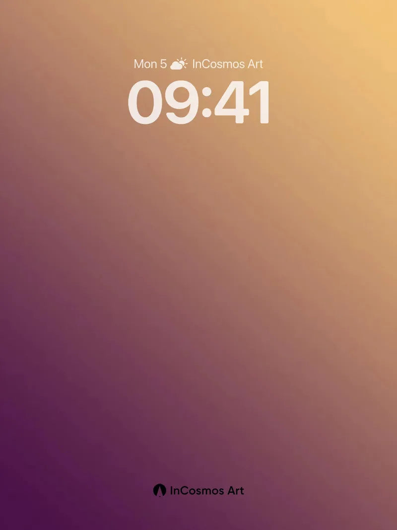 Golden Hush Wallpaper with Deep Violet Undertones