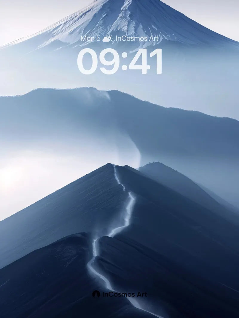 Serenity Peak Wallpaper with Mist Veil