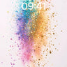 Luminous Cascade Wallpaper with Sparkling Particles wallpaper for iPhone, iPad & Mac