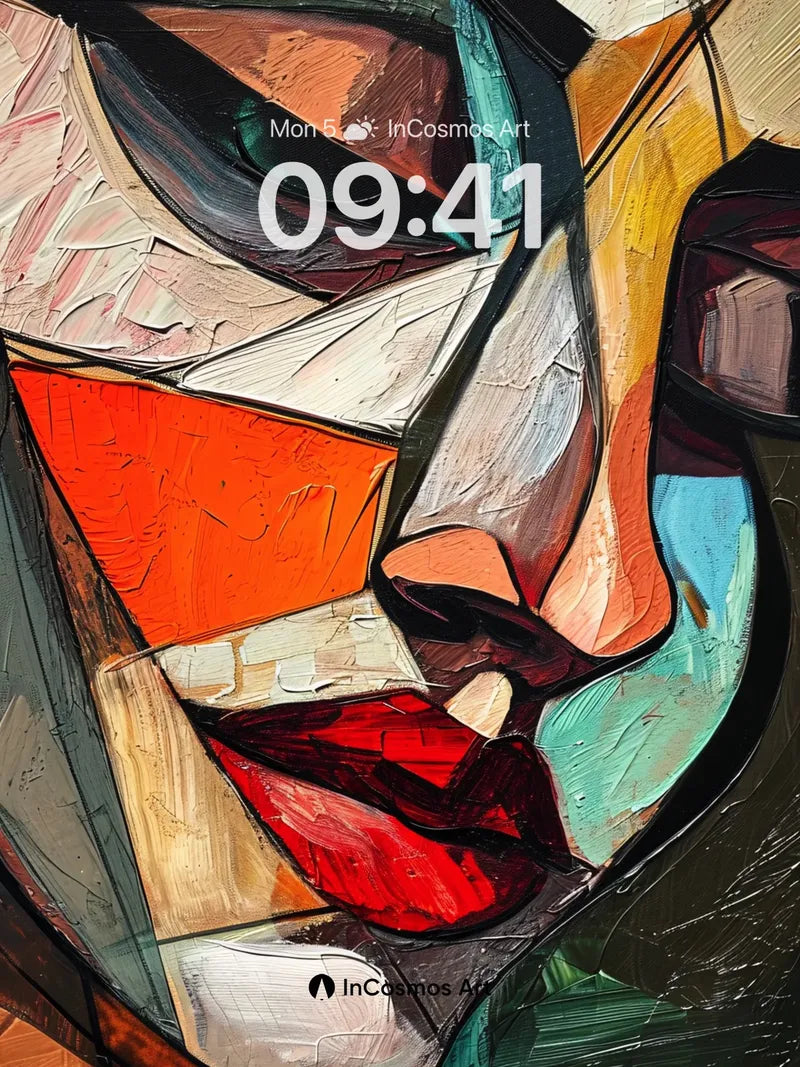 Cubist Pulse Wallpaper with Fractured Light wallpaper for iPhone, iPad & Mac