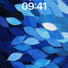 Oceanic Breath Wallpaper with Floating Leaves wallpaper for iPhone, iPad & Mac