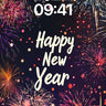 Celestial Fireworks Wallpaper with Midnight Sparkle wallpaper for iPhone, iPad & Mac