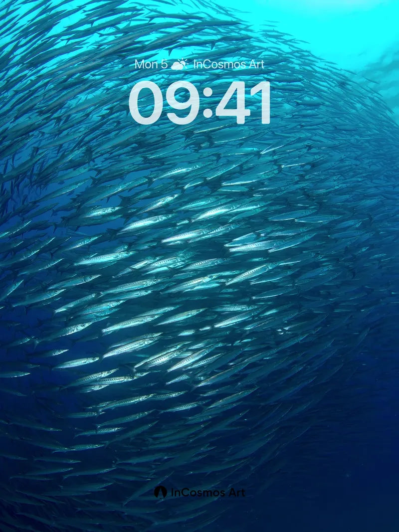 Oceanic Pulse Wallpaper with Living Currents