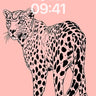 Coral Mirage Wallpaper with Leopard Lines wallpaper for iPhone, iPad & Mac