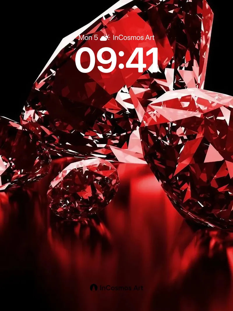 Bloodstone Mirage Wallpaper with Faceted Light