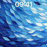 Cobalt Wave Wallpaper with Living Scales wallpaper for iPhone, iPad & Mac
