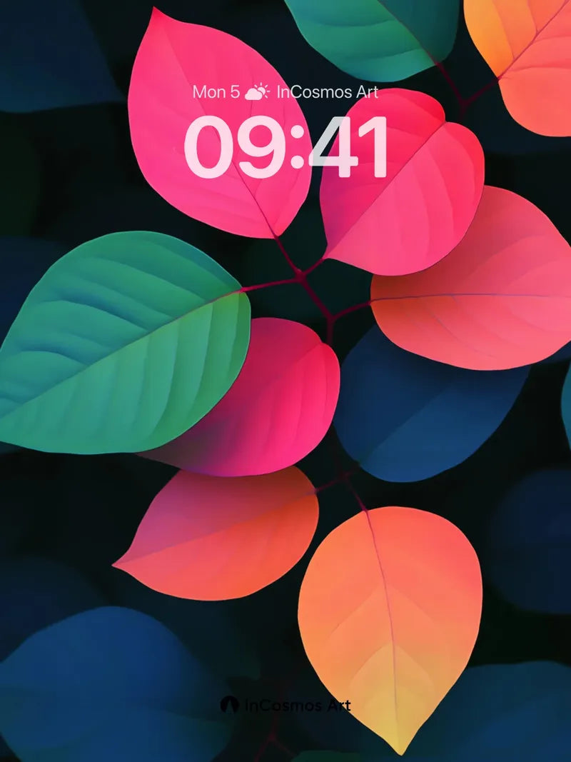 Neon Bloom Wallpaper with Living Hues