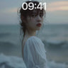 Whispering Sea Wallpaper with Drifting Light wallpaper for iPhone, iPad & Mac