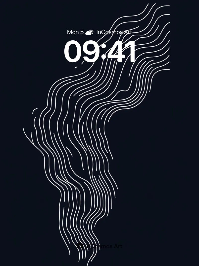 Silent Currents Wallpaper with Ghost Lines