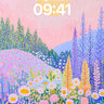 Luminous Meadow Wallpaper with Sunlit Petals wallpaper for iPhone, iPad & Mac