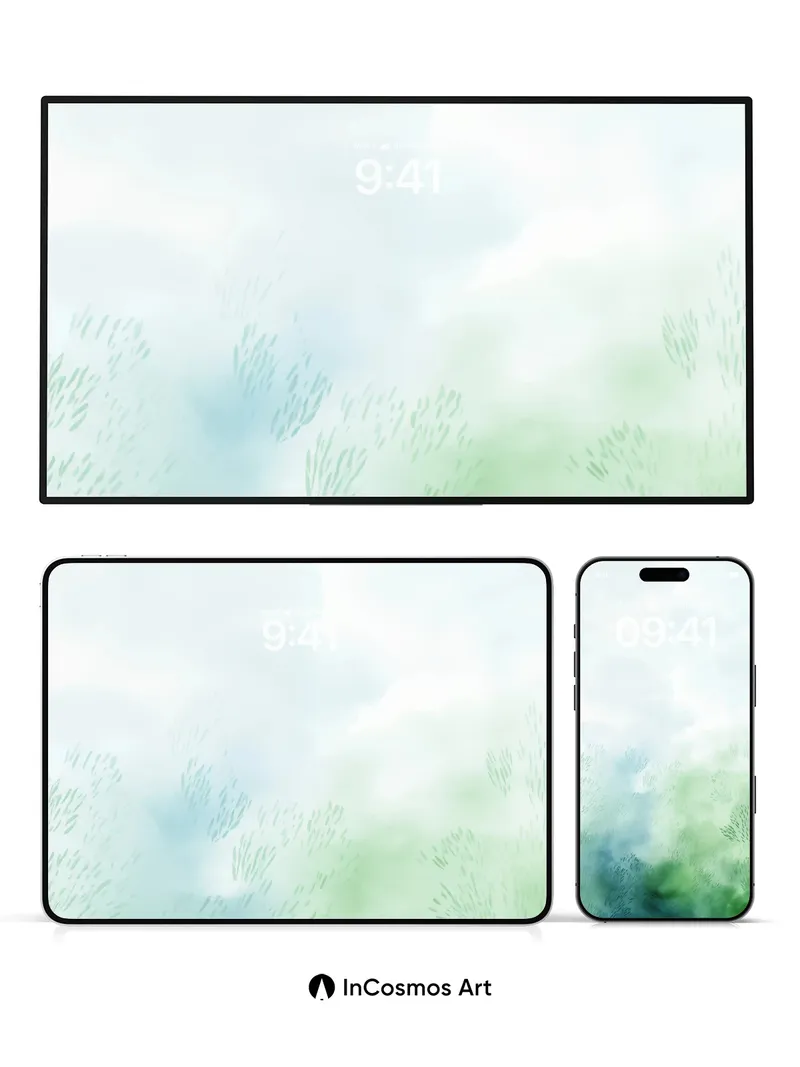 Mist-Woven Forest Wallpaper with Ethereal Light