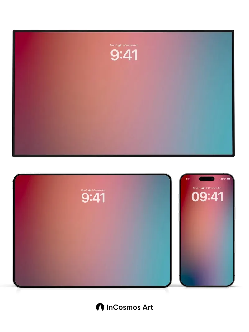 Luminous Gradient Wallpaper with Ethereal Flow