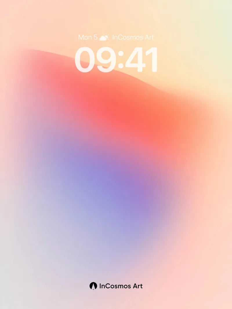 Luminous Hush Wallpaper with Floating Color Fields