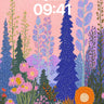 Whimsical Garden Wallpaper with Polka-Dot Trees wallpaper for iPhone, iPad & Mac