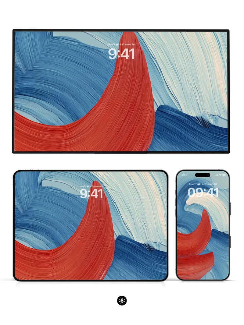 Dynamic Swirls Abstract Wallpaper