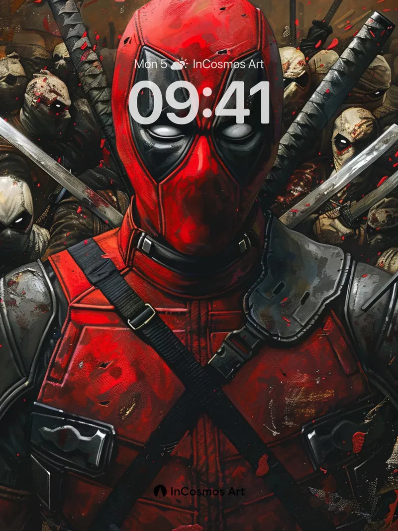 Bloodstained Vigilante Wallpaper with Razor-Sharp Shadows