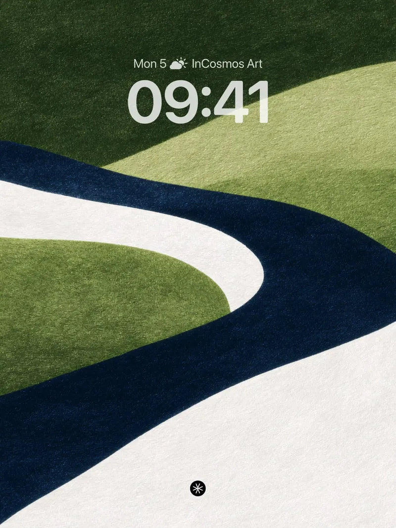 Serpentine Gradient Wallpaper in Velvet Hues wallpaper for iPhone, iPad & Mac
