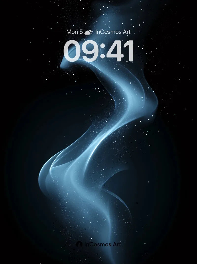 Cosmic Whisper Wallpaper with Ethereal Trails