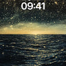 Stellar Ocean Wallpaper with Cosmic Reflections wallpaper for iPhone, iPad & Mac