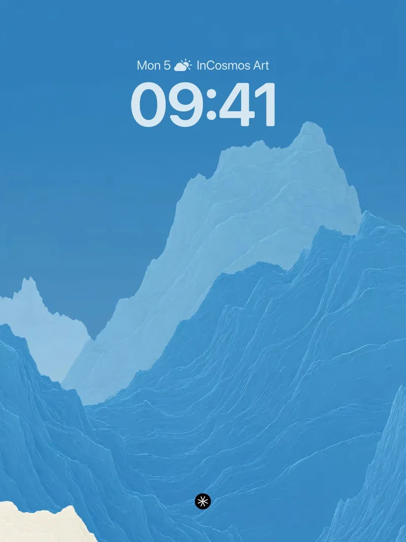 Serene Gradient Mountain Wallpaper wallpaper for iPhone, iPad & Mac