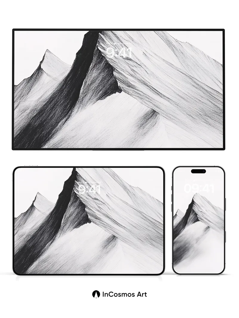 Shadowed Ridge Wallpaper with Whispering Peaks