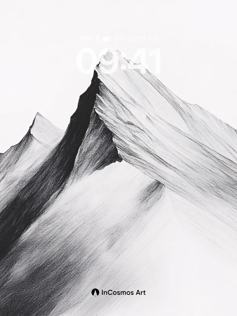 Shadowed Ridge Wallpaper with Whispering Peaks