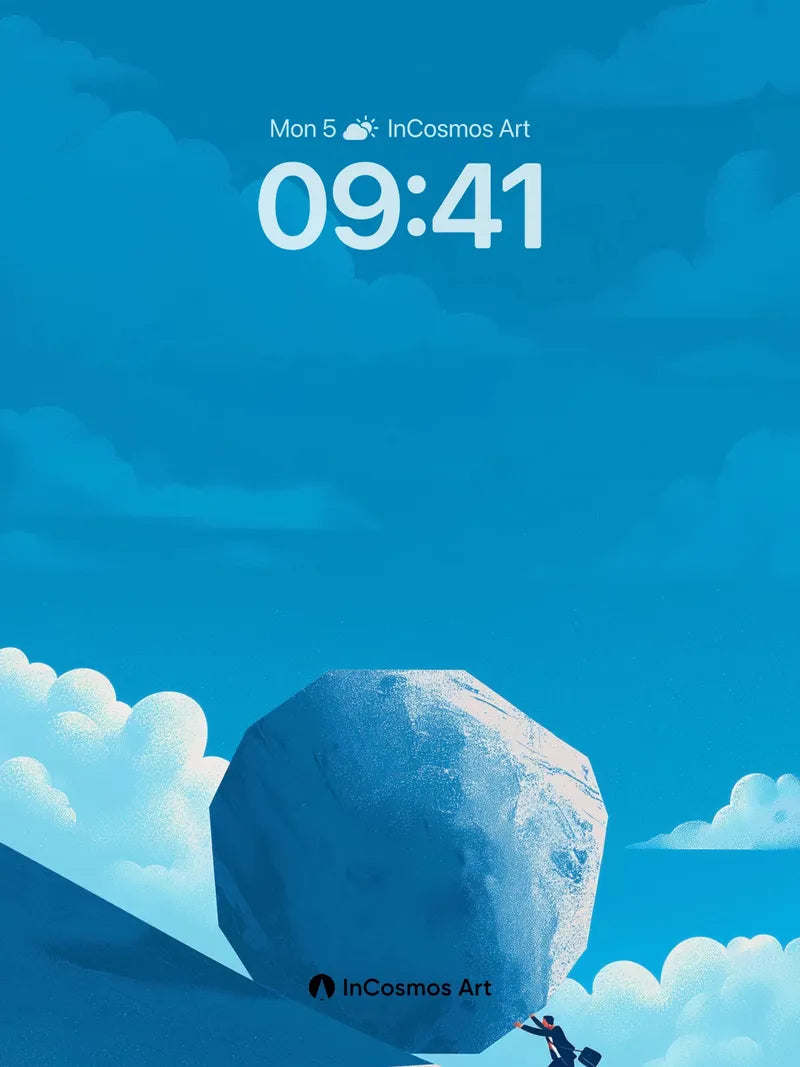 Surreal Summit Wallpaper with Stone and Sky wallpaper for iPhone, iPad & Mac