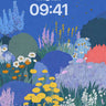 Midnight Meadow Floral Wallpaper wallpaper for iPhone, iPad & Mac
