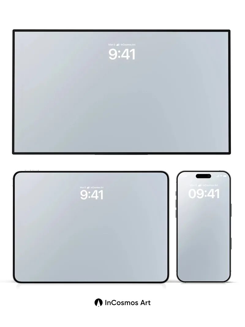 Silent Gradient Wallpaper with Ethereal Light