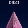 Neon Spire Wallpaper with Geometric Pulse wallpaper for iPhone, iPad & Mac