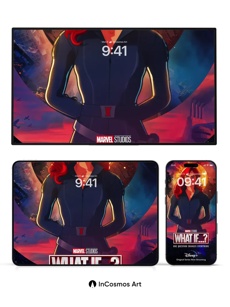 Cosmic Flame Wallpaper with Animated Depth