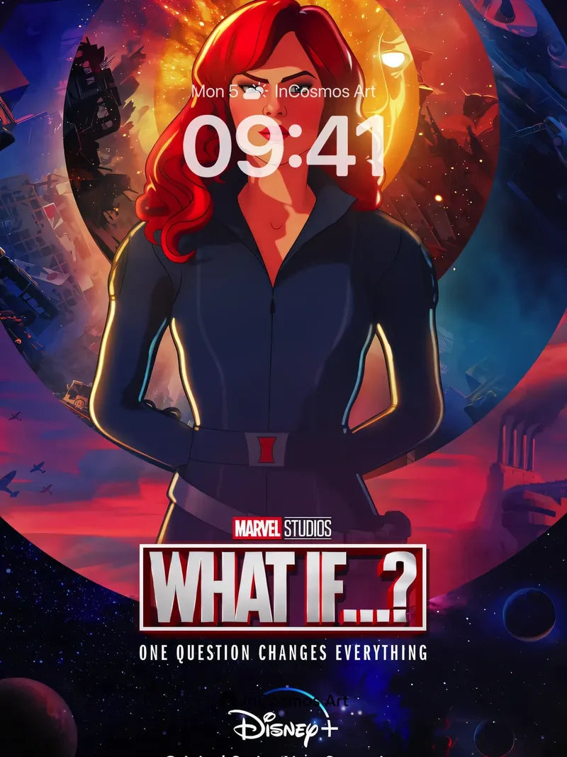 Cosmic Flame Wallpaper with Animated Depth