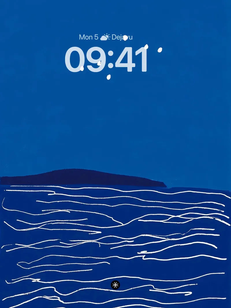 Serene Ocean Waves Background Wallpaper wallpaper for iPhone, iPad & Mac