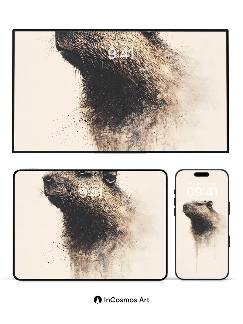 Whispering Fur Wallpaper with Dissolving Edge