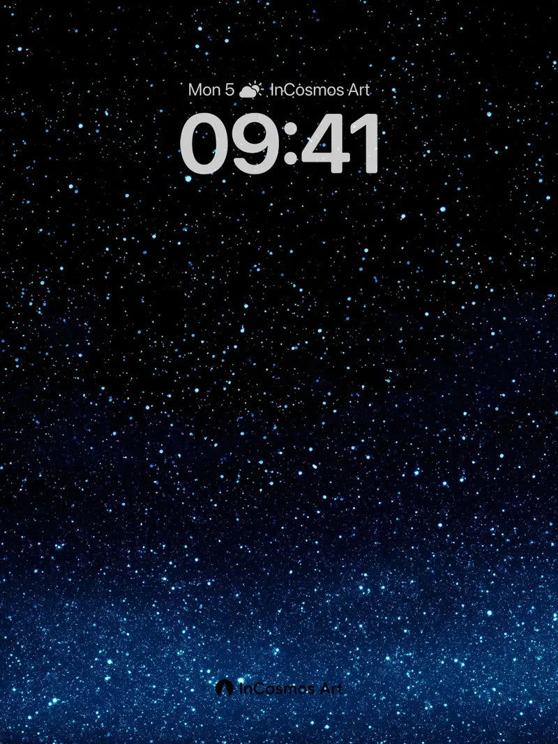 Celestial Hush Wallpaper with Starlight Veil