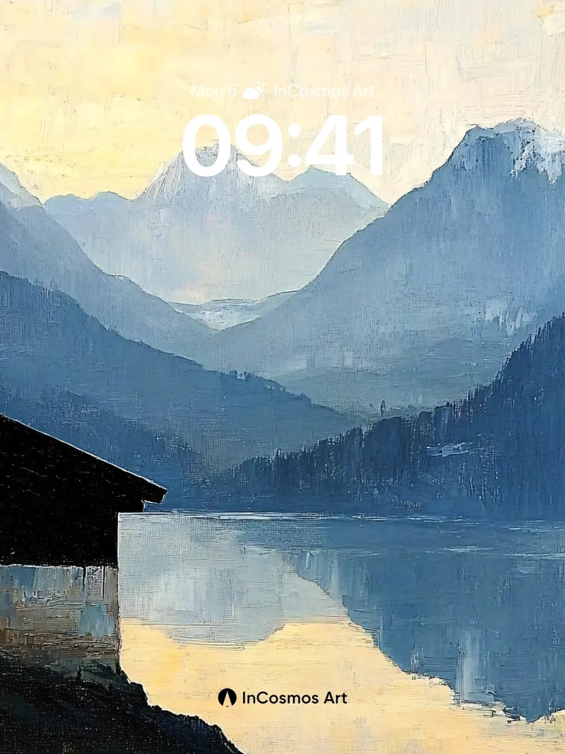 Serenity Lake Wallpaper with Alpine Reflections wallpaper for iPhone, iPad & Mac